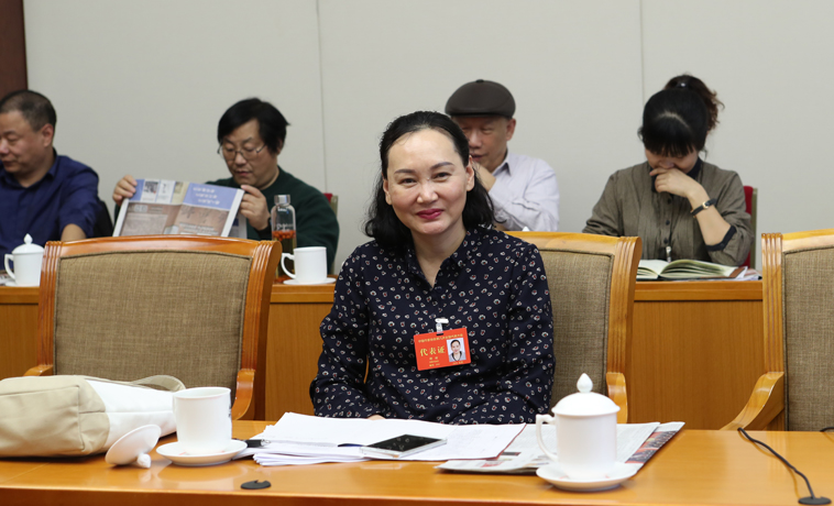 12月1日，邵麗主持河南、湖北團(tuán)分組學(xué)習(xí)討論。