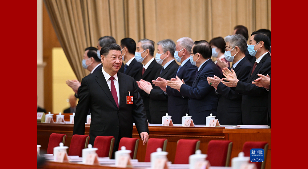 3月5日，第十四屆全國人民代表大會第一次會議在北京人民大會堂開幕。習(xí)近平步入會場。