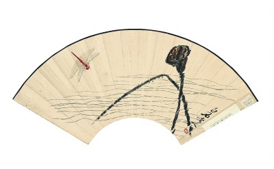 蓮蓬蜻蜓（中國(guó)畫） 齊白石