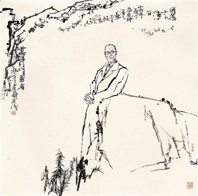 　雷婆頭峰壽者（中國(guó)畫）  　　吳永良