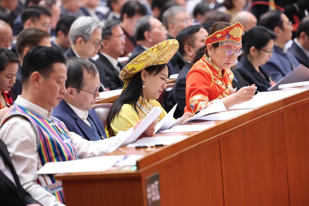 3月4日，中國人民政治協(xié)商會議第十四屆全國委員會第二次會議在北京人民大會堂開幕。新華社記者 龐興雷 攝