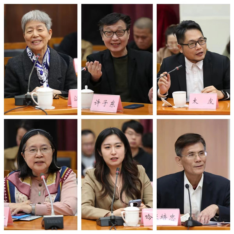 陳艷華、許子?xùn)|、黃春年、潘明珠、羅旭、張培忠發(fā)言