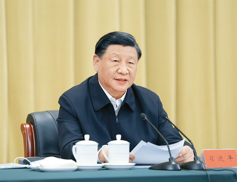 2023年6月2日，中共中央總書記、國家主席、中央軍委主席習(xí)近平在北京出席文化傳承發(fā)展座談會并發(fā)表重要講話。 新華社記者 鞠鵬/攝