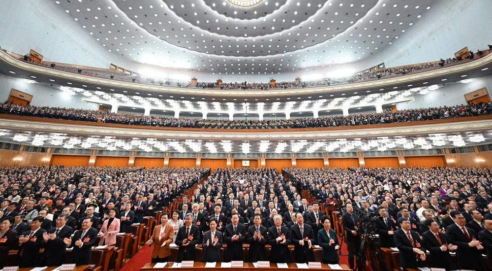 3月5日，十四屆全國人大三次會議開幕會在北京人民大會堂舉行