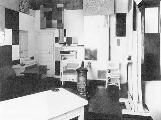1926年，蒙德里安巴黎啟程街工作室