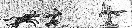 1973年四川郫縣新勝鄉(xiāng)出土石棺棺蓋，上圖為青龍、白虎捧璧，下圖為牛郎織女局部